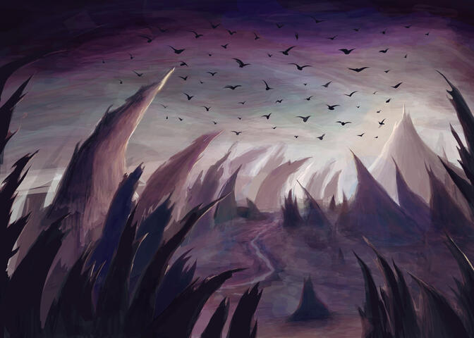 atmospheric fantasy Yiling landscape