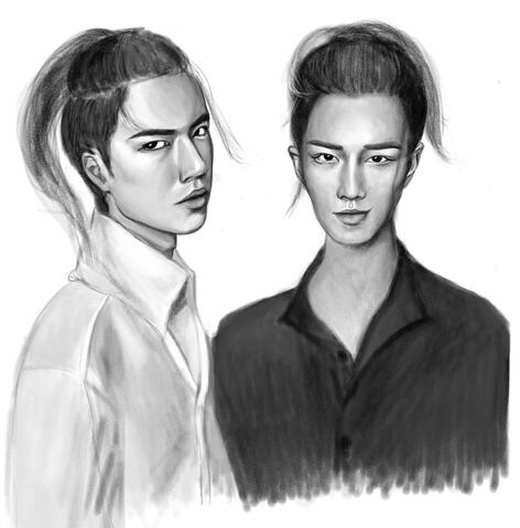Wang Yibo and Xiao Zhan portrait